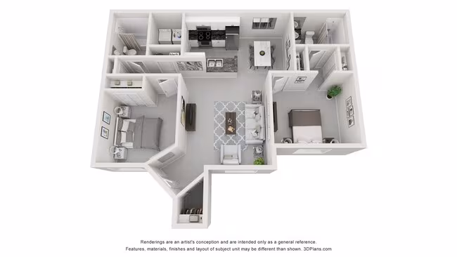 Unit H-105 J-202 floor plan